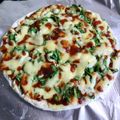 らびのゆうママ's cooksnap of when they made ベーコン＆ルッコラのピザ.