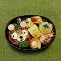コムギ大好き's cooksnap of when they made キャラ弁＊くまちゃん＊ハンバーグ.