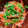 たかともしゃん's cooksnap of when they made 【簡単副菜】ピーマンと人参のごま和え.