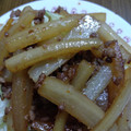 クック00Q0QZ☆'s cooksnap of when they made 挽き肉と大根と人参のきんぴら.