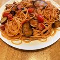 クックJHLDCB☆'s cooksnap of when they made なすとウインナーのスパゲッティ….