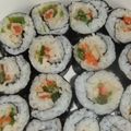きらり流れ星's cooksnap of when they made ラップでくるくる海苔巻(ピーマンそぼろ).