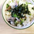 ケコハル's cooksnap of when they made 焼サバ入り薬味混ぜごはん.
