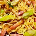 しゅがーぐらいだー's cooksnap of when they made 長ネギ☆ベーコン☆しめじの和風パスタ.