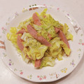 まんまるまうちゃん's cooksnap of when they made 簡単＊キャベツと魚肉ソーセージの塩炒め＊.