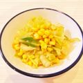 sara0802's cooksnap of when they made コーンとキャベツの和え物 こども 副菜.