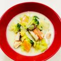 あっこ姉's cooksnap of when they made 白菜と鮭のミルクスープ.