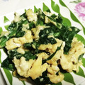 まぶたん's cooksnap of when they made ほうれん草のたまご炒め.