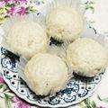 まぶたん's cooksnap of when they made さつま芋クリーム入り蒸しパン.