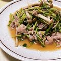 ありみりん♡'s cooksnap of when they made 豚肉と豆苗の梅ポン炒め.