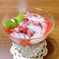 あっちゃんキッチン♪'s cooksnap of when they made すり下ろし苺のヨーグルト♡.