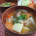 イベ長's cooksnap of when they made 豚汁風の肉無し味噌汁.