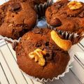 さとむ's cooksnap of when they made ＊米粉のチョコバナナマフィン＊.