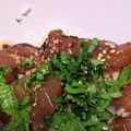 ＊リンちょ＊'s cooksnap of when they made ハマチの漬け＊大葉盛り.