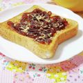 ふうはっちゃん's cooksnap of when they made おはぎ気分な餡子きな粉トースト.