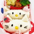 つきのさら's cooksnap of when they made ＊キャラ弁＊キティちゃんサンドイッチ♡.