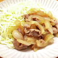 かなりんココりん's cooksnap of when they made 豚こまと玉ねぎの生姜焼き.