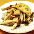 かなりんココりん's cooksnap of when they made れんこんとしめじのマヨ塩きんぴら.