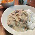 ゆりまる2011's cooksnap of when they made 簡単美味しい♡白いビーフストロガノフ.