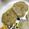 のんこ818's cooksnap of when they made 離乳食♡ふわふわ豆腐のお好み焼き.