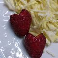 ささささ＆＊'s cooksnap of when they made ☺子供が喜ぶ♪かわいいいちごでハート♡☺.