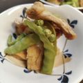 ポンナナ's cooksnap of when they made 春に〜砂糖えんどうと油揚げの煮物はいかが.