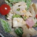 ごんべい君's cooksnap of when they made スナップえんどうとベーコン、卵のサラダ.
