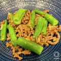 momoetsu's cooksnap of when they made いんげんの甘辛挽肉炒め✤.