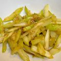 やよい・M's cooksnap of when they made 簡単！激ウマ！セロリのごまナムル♪.