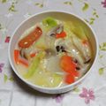 くネコまろす's cooksnap of when they made シチューミクスで作るクリーミー鍋.