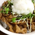 ♡マッキークッキング's cooksnap of when they made あっさり仕立て・豚生姜焼き豚丼のブタぽん.