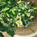 クックO7UFZH☆'s cooksnap of when they made ほうれん草のたまご炒め.