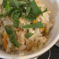 ここななぽんた's cooksnap of when they made フライパンde鶏肉ときのこの炊き込みご飯.