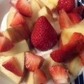 ベティ３'s cooksnap of when they made 角切りりんごと苺のヨーグルトパフェ♡.