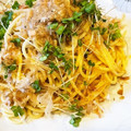 MizuhoBank's cooksnap of when they made もっと簡単に｡｡｡白い暗殺者焼きパスタ.