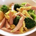 マンゴーがだいすき♪'s cooksnap of when they made おさかなバーグとブロッコリーのマヨ炒め.