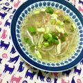 ふたごゆき's cooksnap of when they made 白菜と白滝もやしのスープ！味噌ラーメン風.