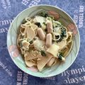 PAORU's cooksnap of when they made 筍とほうれん草の優しい味のスパゲティ.