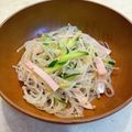 モミ太くん's cooksnap of when they made 子供も大好き♡きゅうりとハムの春雨サラダ.