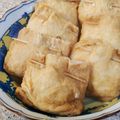 《hitomi》's cooksnap of when they made ＊我が家は紅生姜と豆腐入り！簡単巾着煮＊.