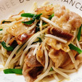 のんべぇヒロ's cooksnap of when they made 早い！安い！旨い！究極の豚バラもやし炒め.