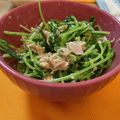 ずはずは☆'s cooksnap of when they made 豆苗とみょうが・ツナの柚子胡椒和えサラダ.
