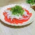 KBBキッチン☆'s cooksnap of when they made 新玉ねぎとトマトのサラダ♪.