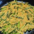 じゃりてん's cooksnap of when they made ニラと桜海老のオートミールチヂミ.