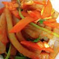xyzクック's cooksnap of when they made 蒟蒻と彩り野菜の炒め物.