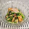 バカリャウ's cooksnap of when they made 小松菜としめじと厚揚げの鰹だし香るサラダ.