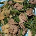やさいのようせい's cooksnap of when they made 筍とこごみと豚肉の炒め物☆.