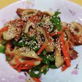 デコえみ's cooksnap of when they made ちくわ入り人参とピーマンのきんぴら☆.