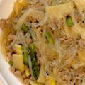 マンジュラ's cooksnap of when they made 筍と挽き肉と春雨の炒め煮.