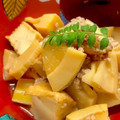 ドドレミ♪'s cooksnap of when they made たけのこと鶏挽き肉のコクのある煮物.